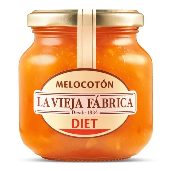 Mermelada de melocotón diet La vieja fabrica frasco 280 g - 0.28 kg - Imagen del producto en Findit