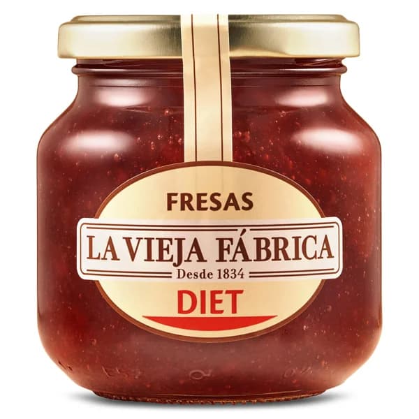 Mermelada de fresas diet La vieja fábrica frasco 280 g - 0.28 kg - Imagen del producto en Findit