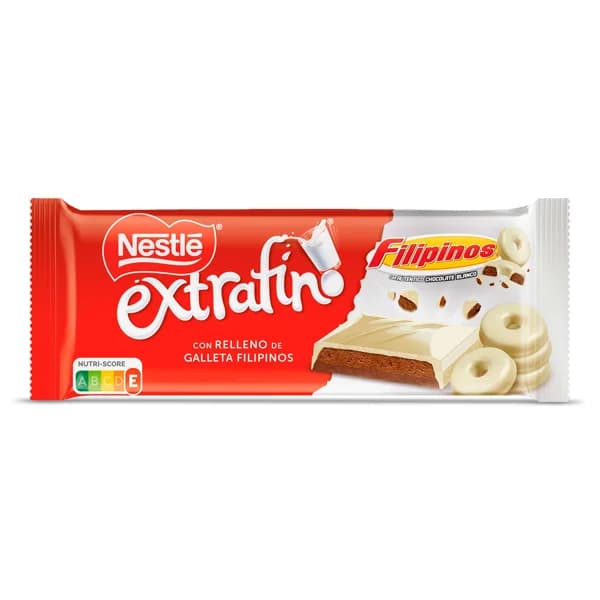 Chocolate blanco con relleno de galleta filipinos Nestlé Extrafino 84 g - 0.08 kg - Imagen del producto en Findit