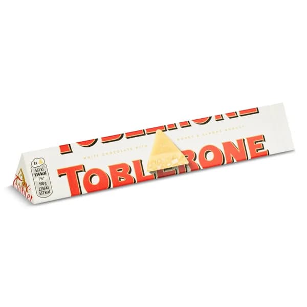 Chocolate blanco Toblerone bolsa 100 g - 0.1 kg - Imagen del producto en Findit