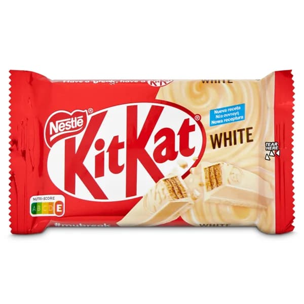 Barritas de galleta recubiertas de chocolate blanco Kit Kat bolsa 42 g - 0.04 kg - Imagen del producto en Findit
