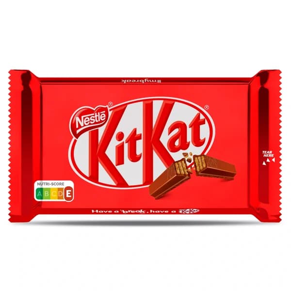 Barritas de galleta recubiertas de chocolate con leche Kit Kat bolsa 41.5 g - 0.04 kg - Imagen del producto en Findit