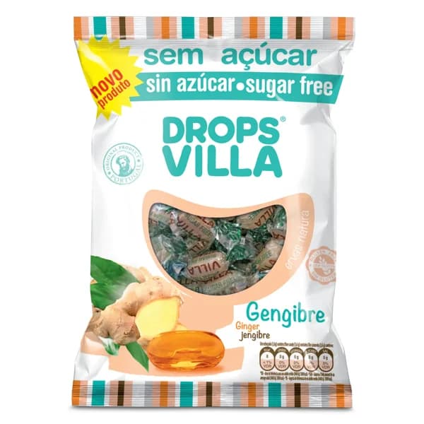Caramelos de jengibre sin azúcar bolsa 100 g - 0.1 kg - Imagen del producto en Findit