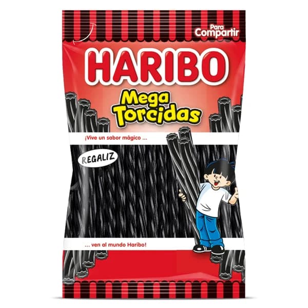 Regaliz negro mega torcidas Haribo bolsa 160 g - 0.16 kg - Imagen del producto en Findit