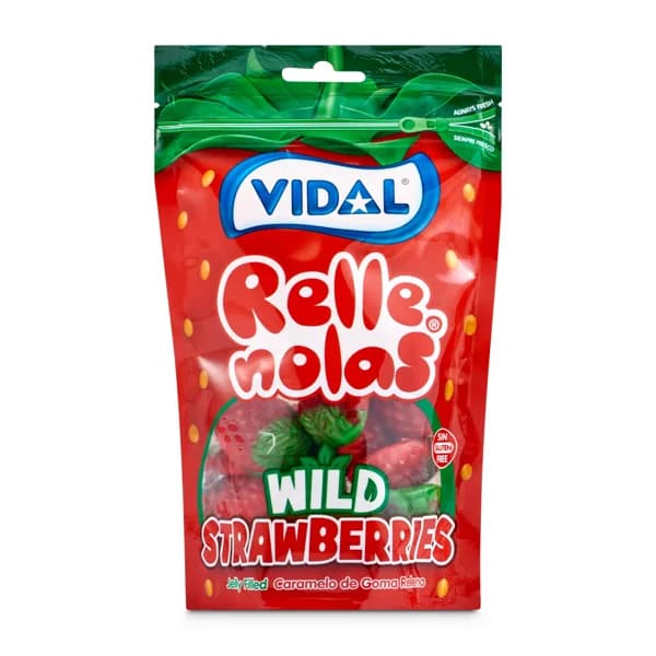 Golosinas fresas rellenas Vidal bolsa 180 g - 0.18 kg - Imagen del producto en Findit