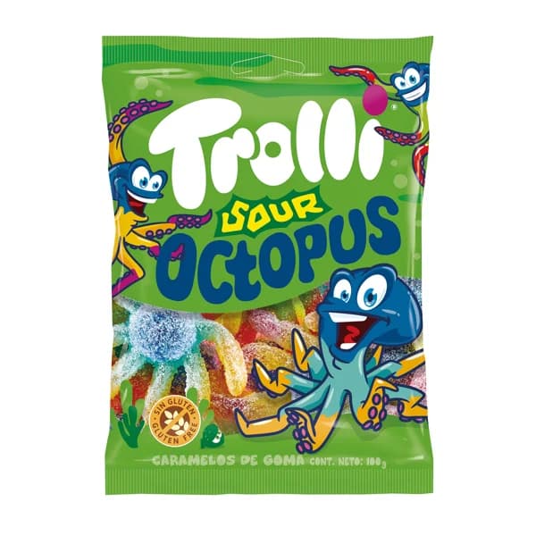 Golosinas pulpos pica pica Trolli bolsa 100 g - 0.1 ud - Imagen del producto en Findit
