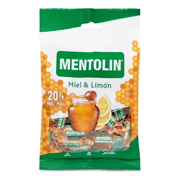 Caramelos de limón y miel Mentolin bolsa 100 g - 0.1 kg - Imagen del producto en Findit