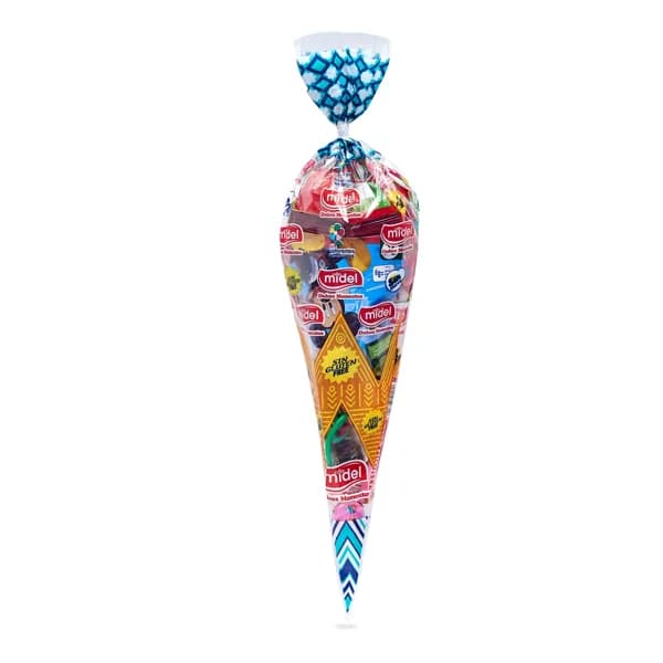 Cono chuches celebración sin gluten Midel bolsa 1 unidad - 62.5 ud - Imagen del producto en Findit