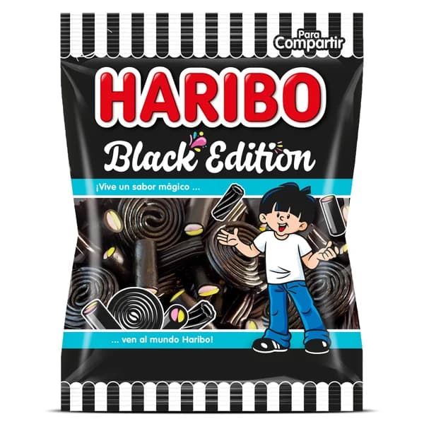 Golosinas de regaliz black edition Haribo bolsa 150 g - 0.15 kg - Imagen del producto en Findit
