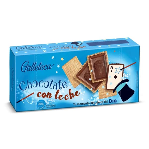 Galletas cubiertas de chocolate con leche Galleteca de Dia caja 150 g - 0.15 kg - Imagen del producto en Findit