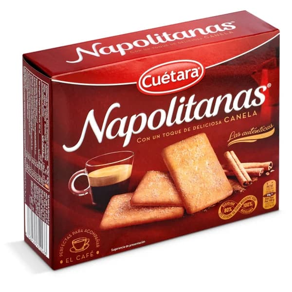 Galletas con canela Cuétara Napolitanas caja 426 g - 0.43 kg - Imagen del producto en Findit