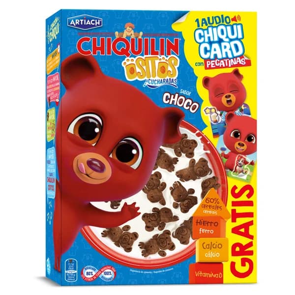 Galletas a cucharadas ositos sabor choco Artiach Chiquilin caja 320 g - 0.32 kg - Imagen del producto en Findit