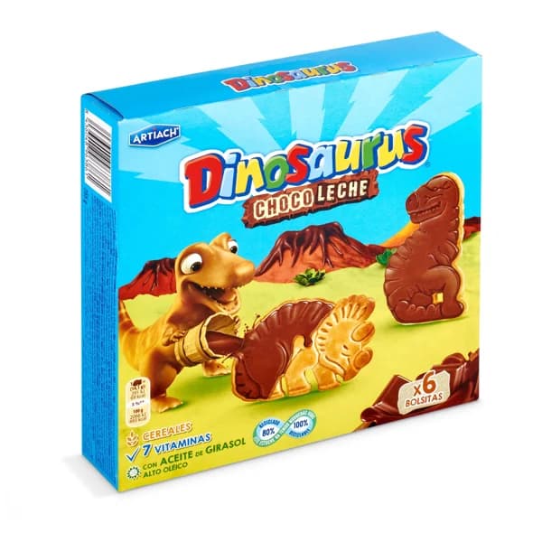 Galletas choco leche Artiach Dinosaurus caja 255 g - 0.26 kg - Imagen del producto en Findit