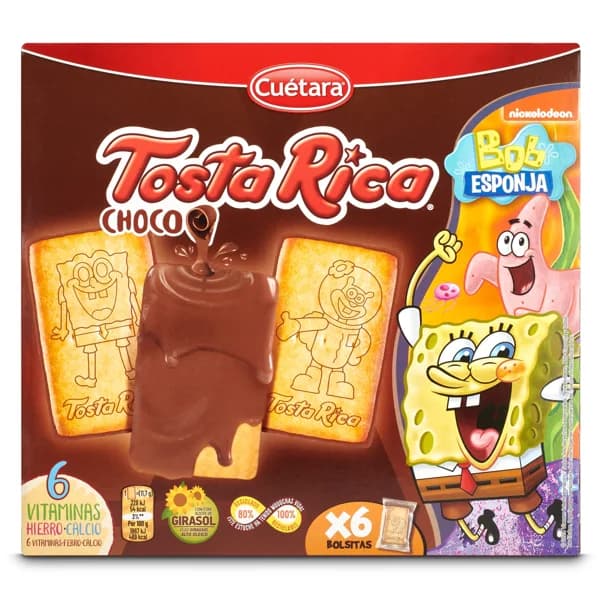 Galleta bañada en chocolate Cuétara Tostarica caja 210 g - 0.21 ud - Imagen del producto en Findit