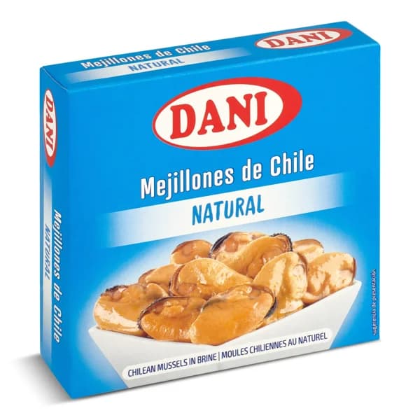 Mejillones de Chile al natural Dani lata 69 g - 1 ud - Imagen del producto en Findit