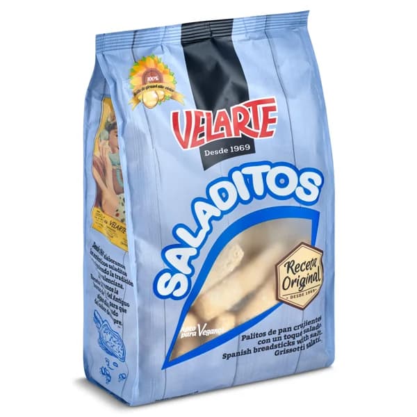 Palitos de pan Saladitos Velarte bolsa 200 g - 0.2 kg - Imagen del producto en Findit