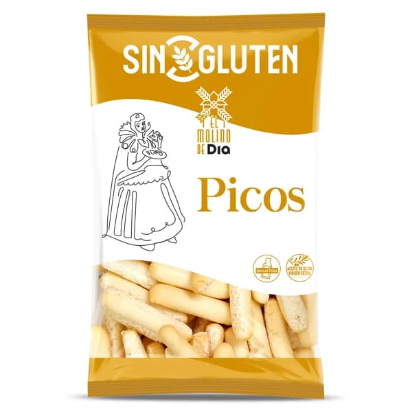 Picos de pan sin gluten El molino de Dia bolsa 100 g - 0.1 kg - Imagen del producto en Findit