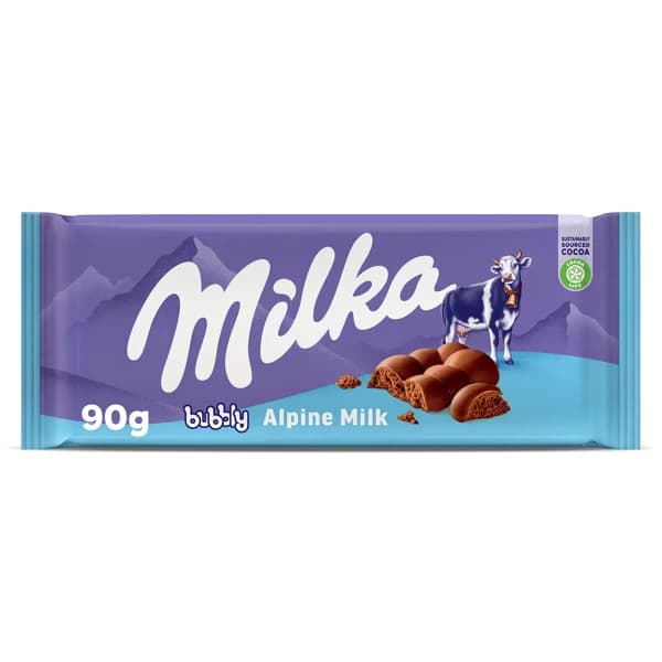 Chocolate con leche bubbly Milka 90 g - 0.09 kg - Imagen del producto en Findit