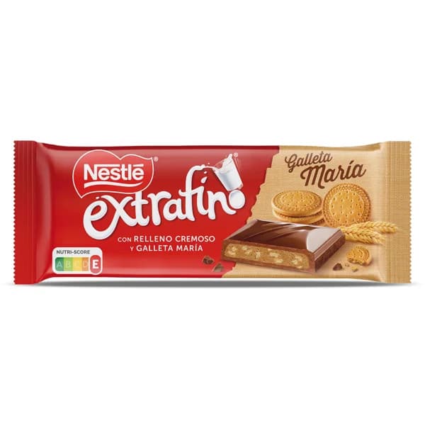 Chocolate con leche con relleno cremoso y galletas María Nestlé Extrafino 83 g - 0.08 kg - Imagen del producto en Findit