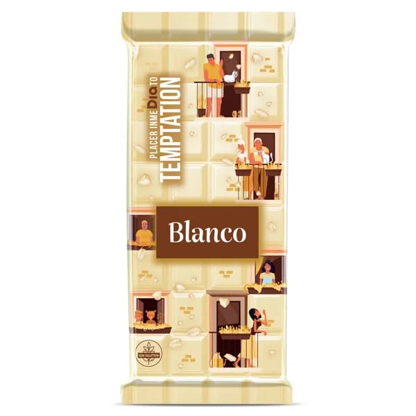 Chocolate blanco Temptation de Dia 100 g - 0.1 kg - Imagen del producto en Findit