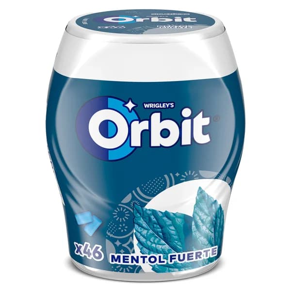 Chicles sabor mentol fuerte Orbit bote 46 unidades - 47 ud - Imagen del producto en Findit