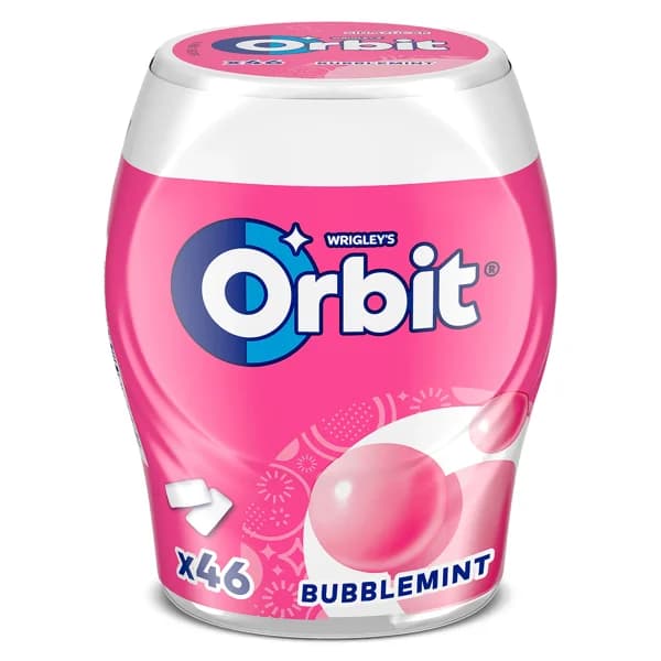 Chicles sabor bubblemint Orbit bote 46 unidades - 47 ud - Imagen del producto en Findit