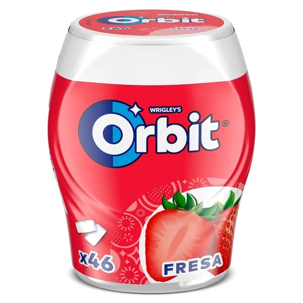 Chicles sabor fresa Orbit bote 46 unidades - 47 ud - Imagen del producto en Findit