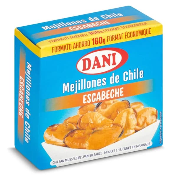 Mejillones en escabeche Dani lata 97 g - 0.1 kg - Imagen del producto en Findit
