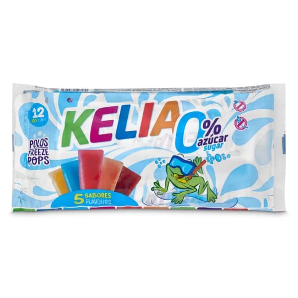 Polos para congelar sin azúcar Kelia bolsa 540 ml - 0.54 l - Imagen del producto en Findit