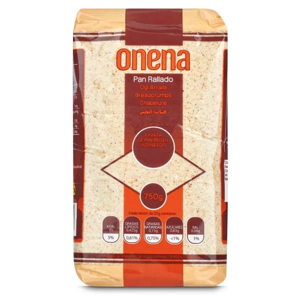 Pan rallado Onena bolsa 750 g - 0.75 kg - Imagen del producto en Findit