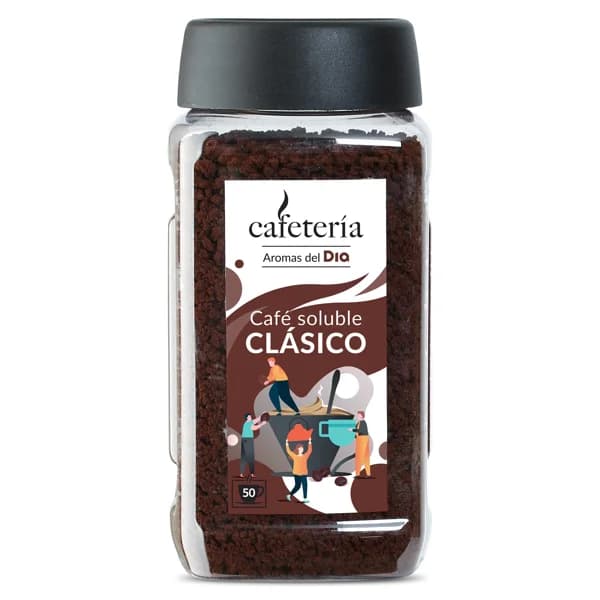 Café soluble normal Cafetería de Dia frasco 100 g - 0.1 kg - Imagen del producto en Findit