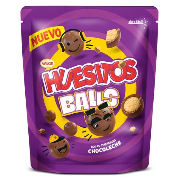 Cereales cubiertos de chocolate y galleta balls Huesitos bolsa 140 g - 0.14 kg - Imagen del producto en Findit