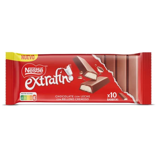 Chocolate con leche con relleno cremoso Nestlé Extrafino 100 g - 0.1 kg - Imagen del producto en Findit