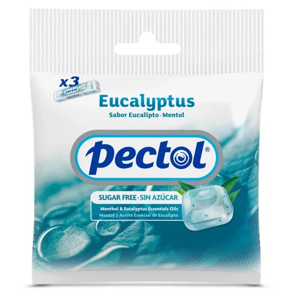 Caramelos de eucalipto y mentol sin azúcar Pectol bolsa 93 g - 0.09 kg - Imagen del producto en Findit
