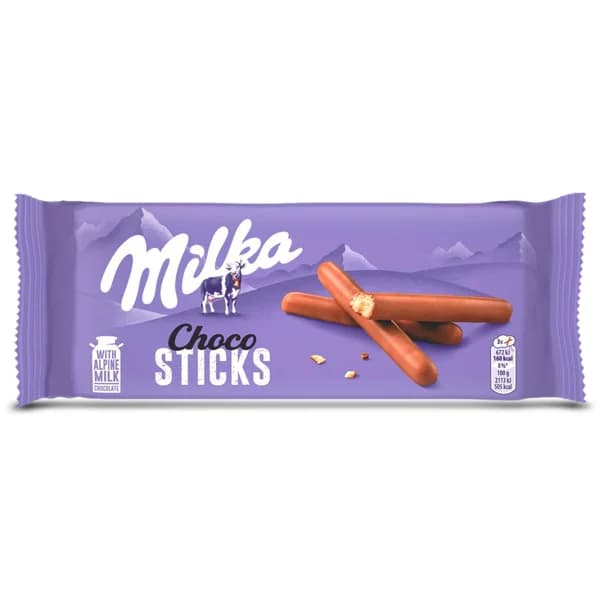 Galletas con chocolate choco sticks Milka bolsa 112 g - 0.11 kg - Imagen del producto en Findit