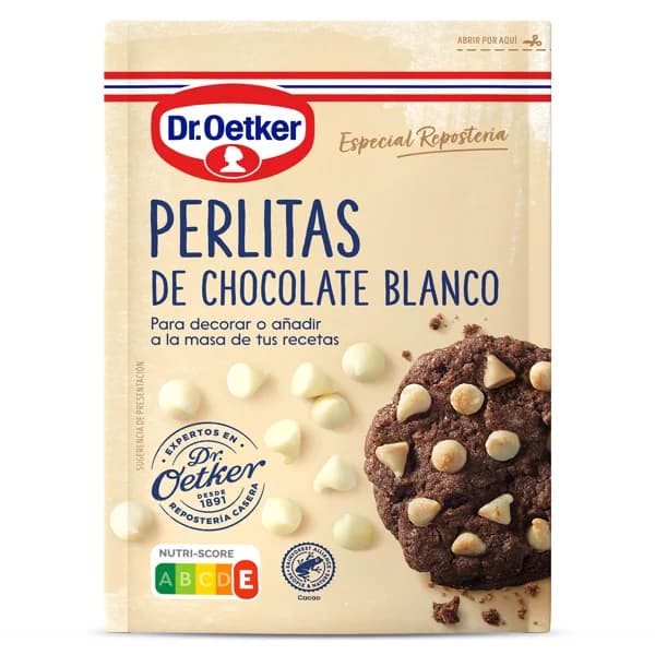 Perlitas de chocolate blanco Dr. Oetker bolsa 100 g - 0.1 kg - Imagen del producto en Findit