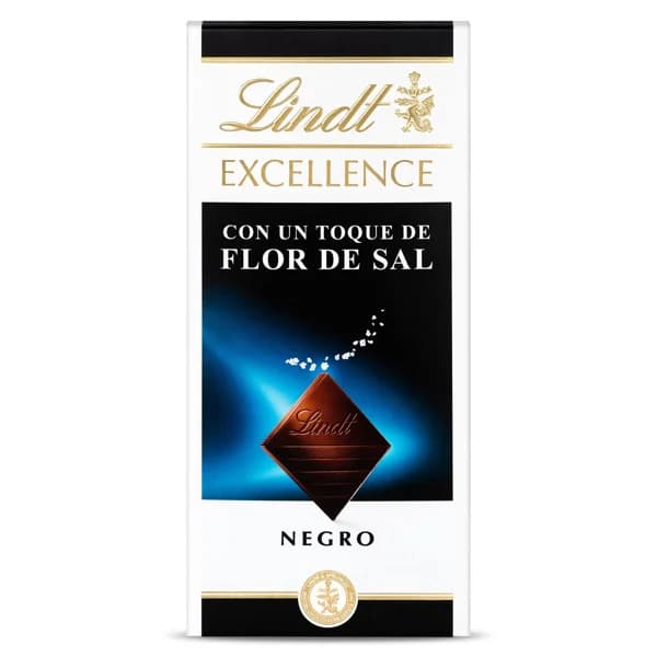Chocolate negro con un toque de flor de sal Lindt Excellence 100 g - 0.1 kg - Imagen del producto en Findit