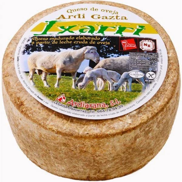 Queso artesano de oveja IXARRI, al corte, compra mínima 250 g - 1 ud - Imagen del producto en Findit