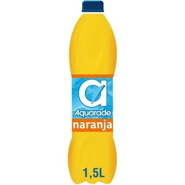 Refresco isotónico de naranja AQUARADE, botella 1,5 litros - 1 ud - Imagen del producto en Findit