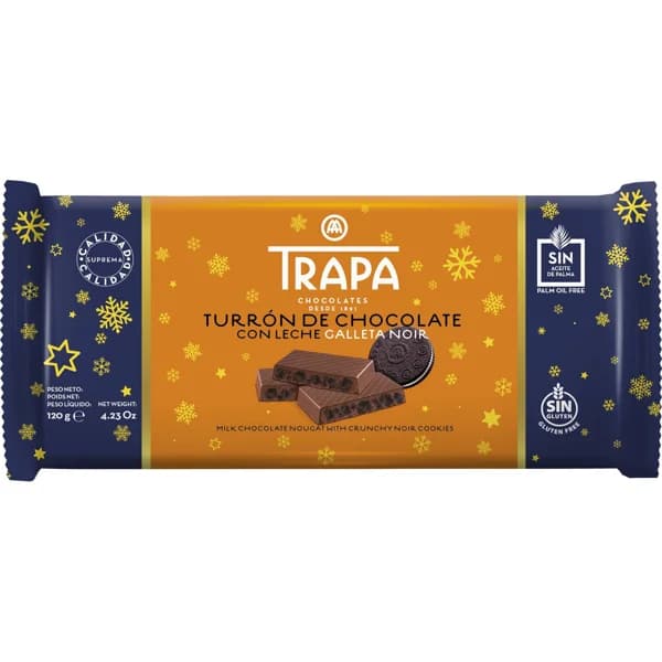 Turron Chocolate Leche Con Galleta Negra - 1 ud - Imagen del producto en Findit