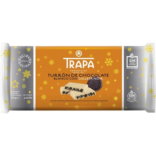 Turron Cnocolate Blanco Con Galleta Negra - 1 ud - Imagen del producto en Findit