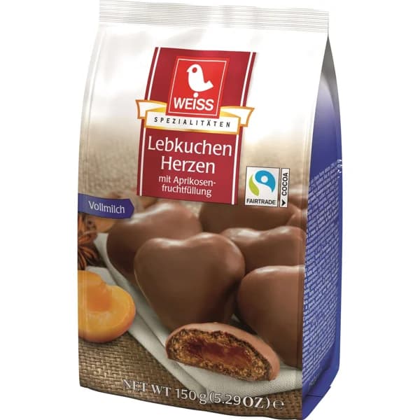 Corazones Rellenos Chocolate Leche - 1 ud - Imagen del producto en Findit