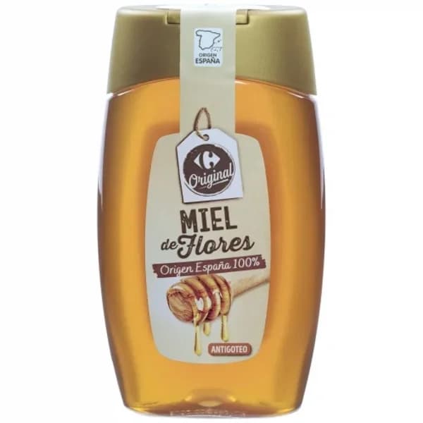 Miel de flores antigoteo origen España Carrefour Original 500 g. - 0.5 kg - Imagen del producto en Findit