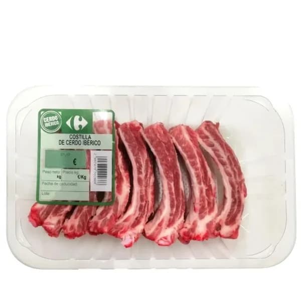 Costilla de cerdo ibérico Carrefour 500 g aprox - 0.5 kg - Imagen del producto en Findit