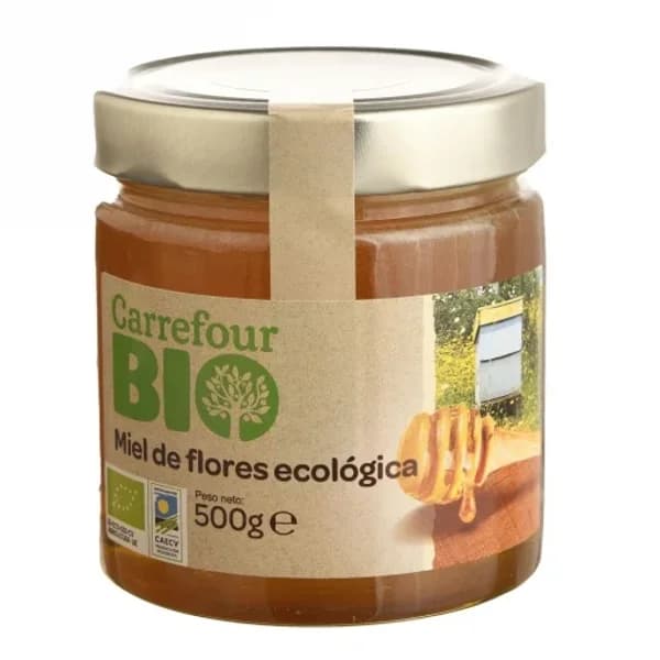 Miel de flores ecológica Carrefour Bio 500 g. - 0.5 kg - Imagen del producto en Findit