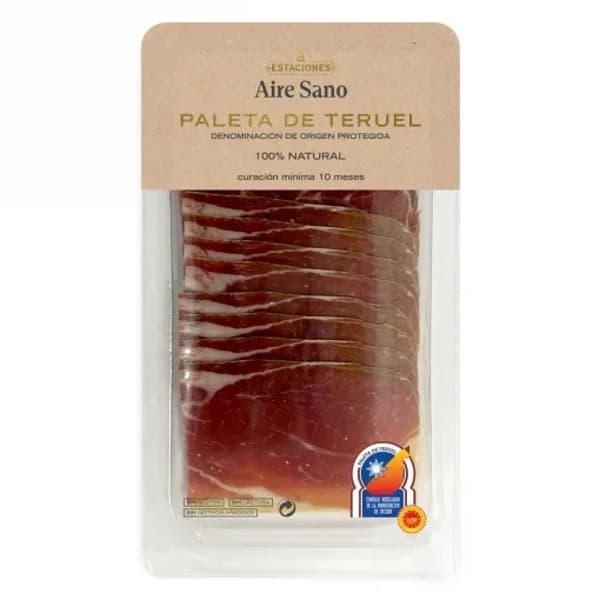 Paleta curada de Teruel Aire Sano 8 Estaciones sin gluten y sin lactosa 120 g - 4.75 kg - Imagen del producto en Findit