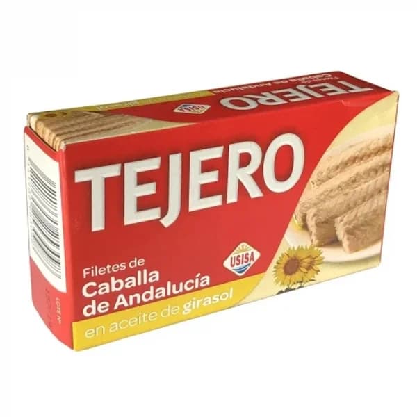 Filetes de caballa de Andalucía en aceite de girasol Tejero 80 g. - 0.08 kg - Imagen del producto en Findit