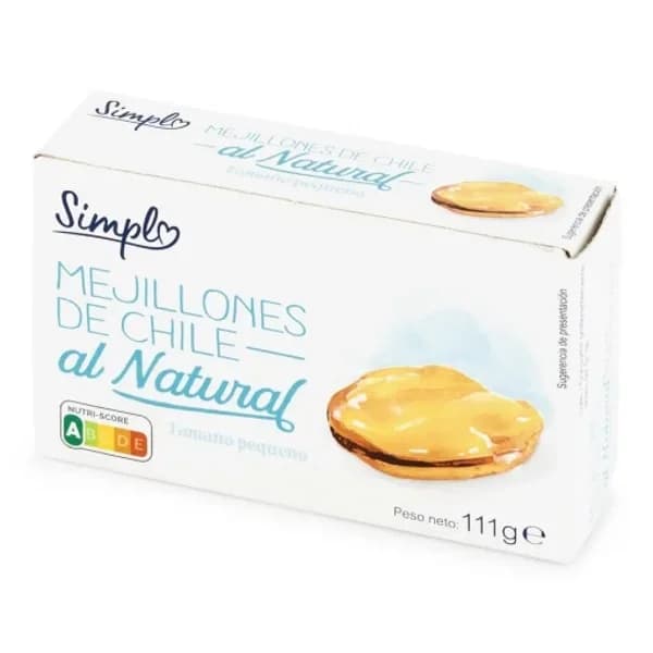 Mejillones de chile al natural pequeños Simpl 69 g. - 1 ud - Imagen del producto en Findit