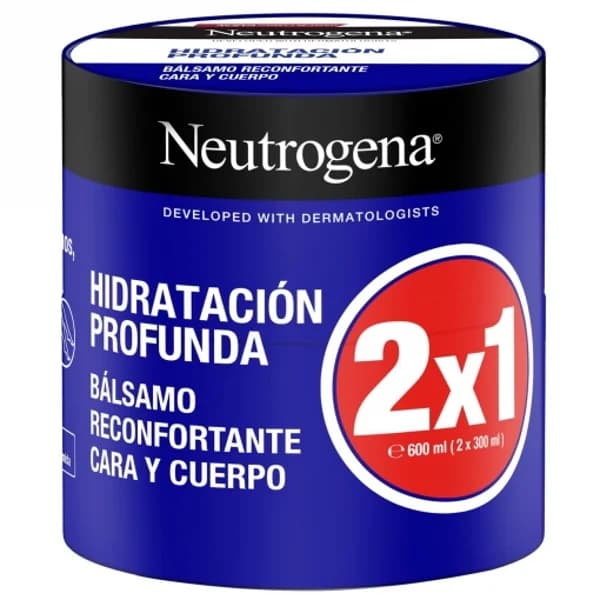 Bálsamo reconfortante cara y cuello hidratación profunda Neutrogena 2 unidades de 300 ml. - 0.6 l - Imagen del producto en Findit
