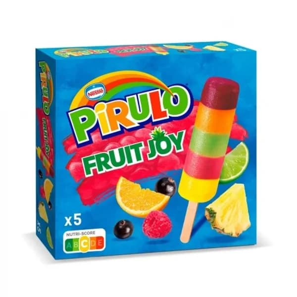 Pirulo Fruit Joy Nestlé sin gluten 5 ud. - 0.33 l - Imagen del producto en Findit